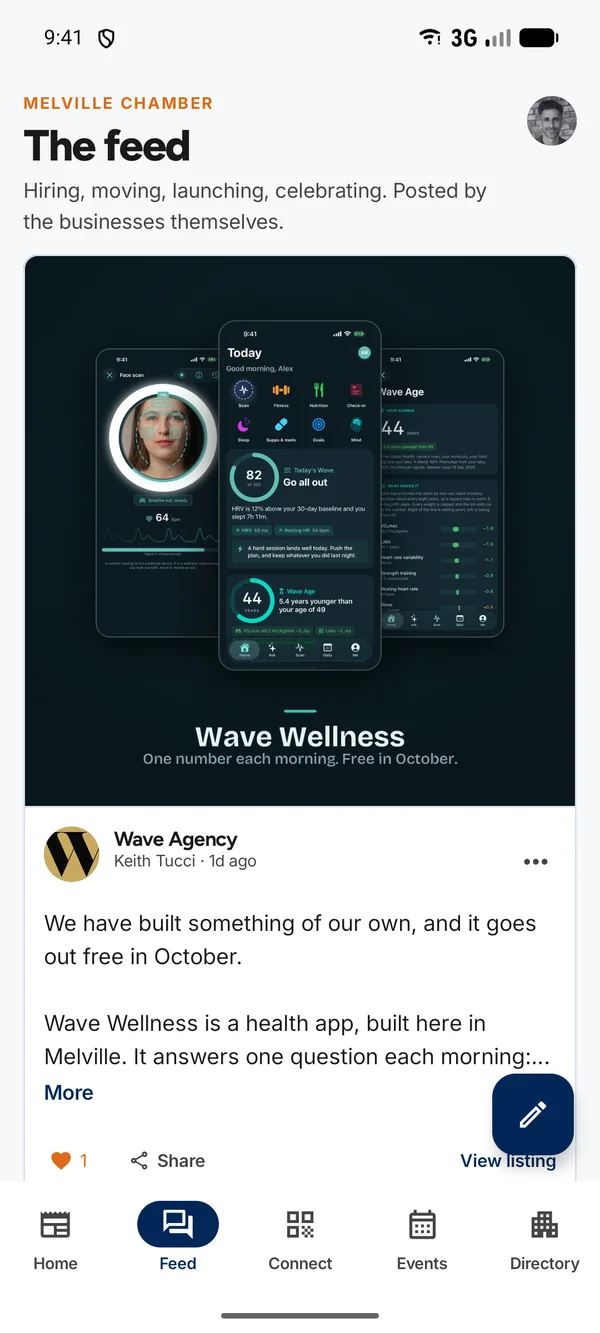 The Android app member feed
